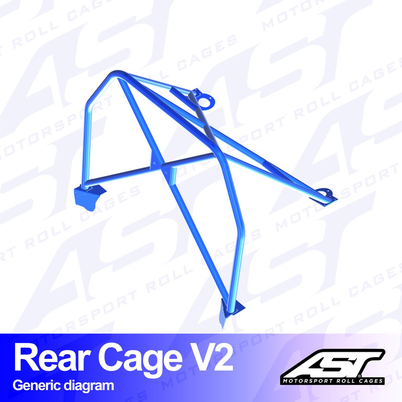 Demi-Arceau à Boulonner AST Rollcages V2 pour Ford Focus MK1 - 3 Portes (Traction)