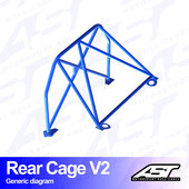 Demi-Arceau à Boulonner AST Rollcages V2 pour Mazda MX-5 NA