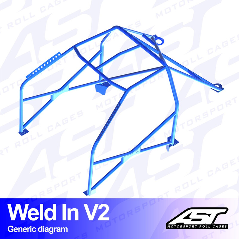 Arceau 8 Points à Souder AST Rollcages V2 pour VW Lupo