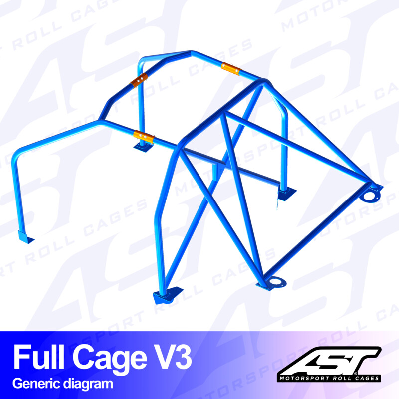 Arceau 6 Points à Boulonner AST Rollcages V3 pour Mazda MX-3