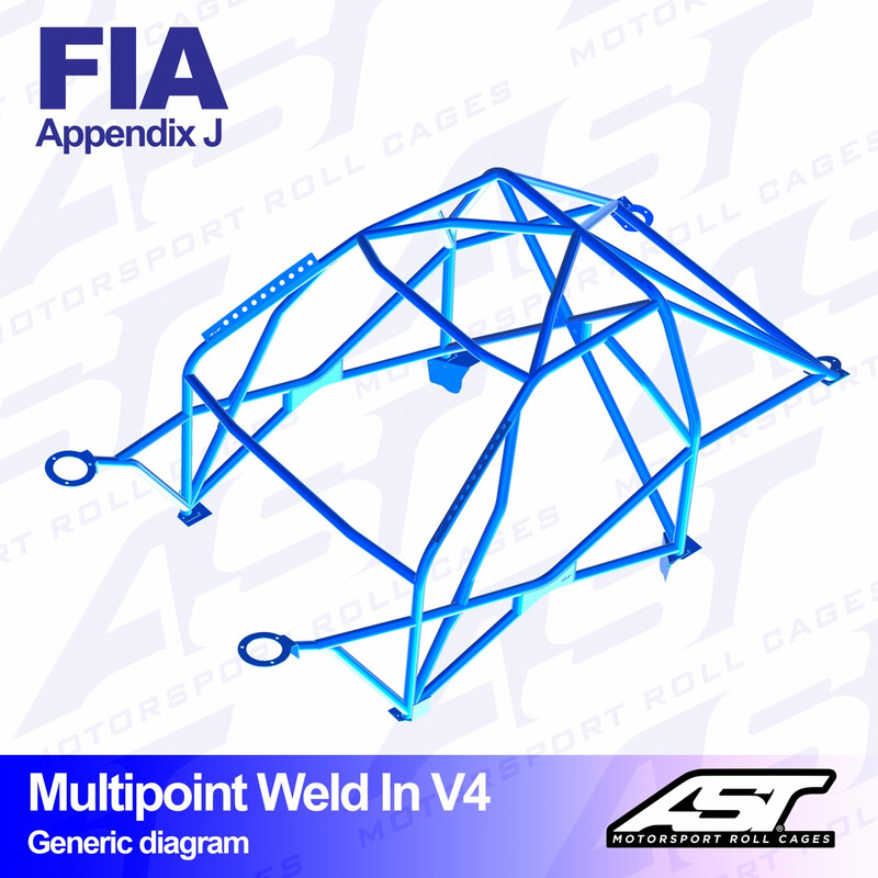Arceau 10 Points à Souder AST Rollcages V4 pour Honda Civic FN - FIA