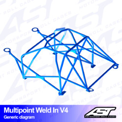 Arceau 10 Points à Souder AST Rollcages V4 pour Mini Cooper R53 - FIA