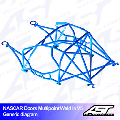 Arceau 10 Points à Souder AST Rollcages V5 Nascar pour Subaru BRZ (ZC6)