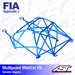Arceau 10 Points à Souder AST Rollcages V5 pour Opel Manta (B) - FIA