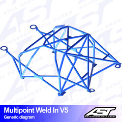 Arceau 10 Points à Souder AST Rollcages V5 pour BMW E30 Touring, Propulsion