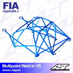 Arceau 10 Points à Souder AST Rollcages V5 pour Citroen Xsara - FIA