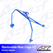 Demi-Arceau à Boulonner AST Rollcages V1 pour Audi A4 B5 Berline (Traction)