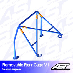 Demi-Arceau à Boulonner AST Rollcages V1 pour Volvo 144 - FIA