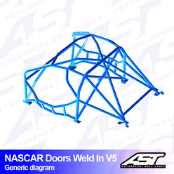 Arceau 8 Points à Souder AST Rollcages V5 Nascar pour Nissan Silvia S15