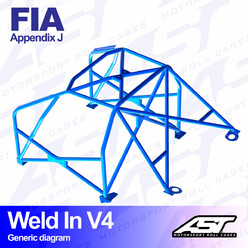 Arceau 8 Points à Souder AST Rollcages V4 pour BMW E28 - FIA