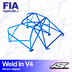 Arceau 8 Points à Souder AST Rollcages V4 pour BMW Série 3 E90 (Berline) - FIA