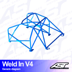 Arceau 8 Points à Souder AST Rollcages V4 pour BMW Série 3 E91 (Touring) - FIA