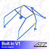 Arceau 6 Points à Boulonner AST Rollcages V1 pour Seat Toledo - FIA