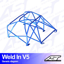 Arceau 8 Points à Souder AST Rollcages V5 pour Porsche 968