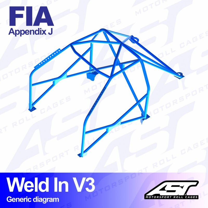 Arceau 8 Points à Souder AST Rollcages V3 pour Opel Manta (B) - FIA