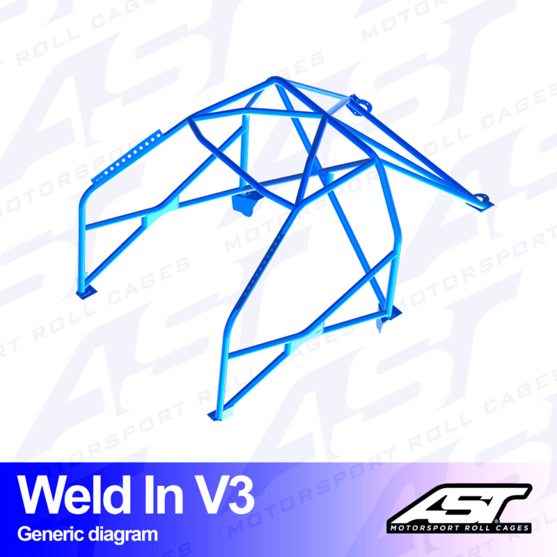 Arceau 8 Points à Souder AST Rollcages V3 pour Suzuki Swift (ZC32S)