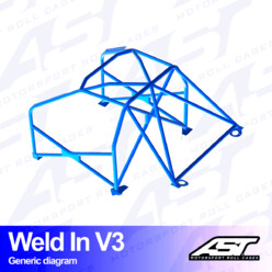 Arceau 8 Points à Souder AST Rollcages V3 pour Volvo 245