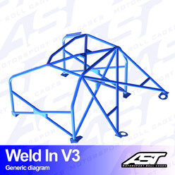 Arceau 8 Points à Souder AST Rollcages V3 pour Volvo 740