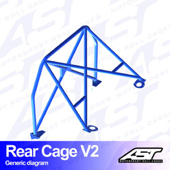 Demi-Arceau à Boulonner AST Rollcages V2 pour Fiat Cinquecento