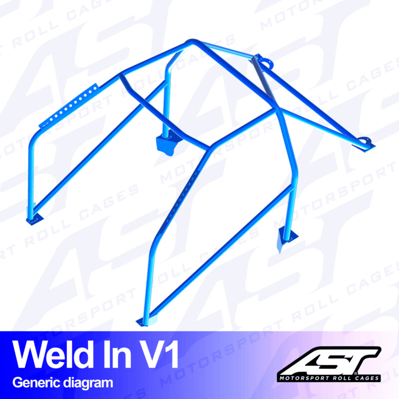 Arceau 8 Points à Souder AST Rollcages V1 pour Audi A4 B5 Avant (Quattro) - FIA