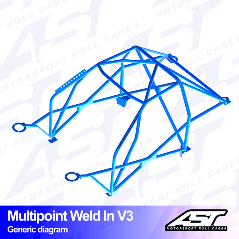 Arceau 10 Points à Souder AST Rollcages V3 pour Mazda RX-7 FD