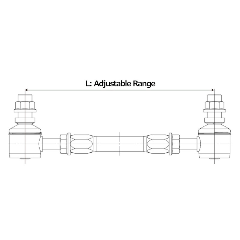 Biellettes de Barre Stabilisatrice Réglables Tein M10 & M12