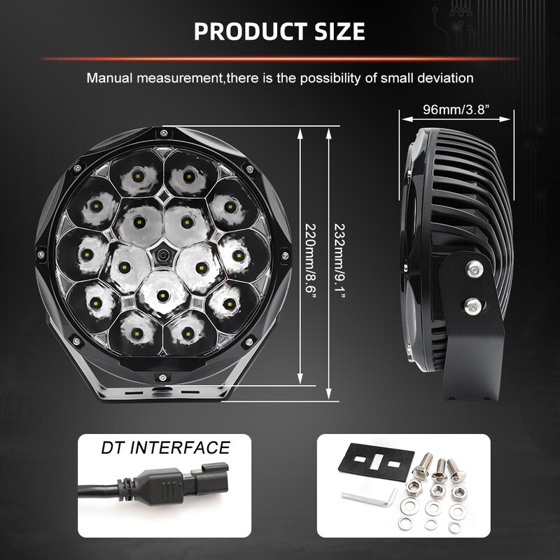 Projecteurs LED Longue Portée 150W Ø8.5" (la paire)