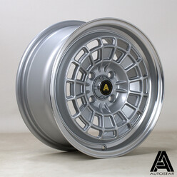 Jante Autostar Roulette 15x7" 4x100 ET40, Gris Argenté