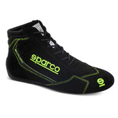 Bottines Sparco Slalom - Noires & Vertes (FIA)