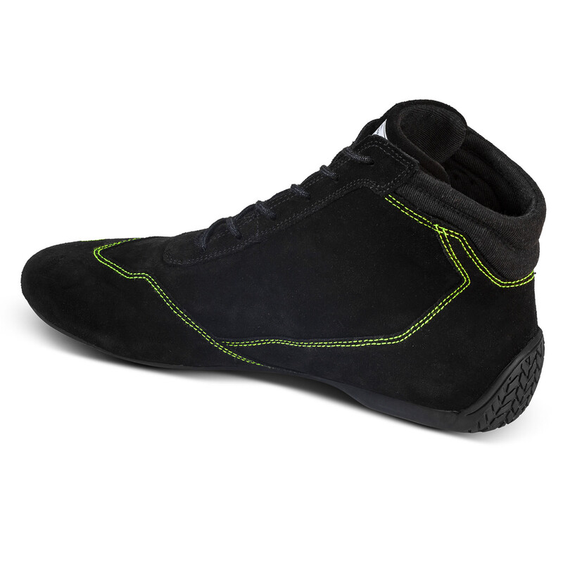 Bottines Sparco Slalom - Noires & Vertes (FIA)