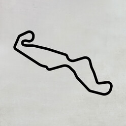 Circuit Assen - Sculpture Murale en Bois (45 cm)