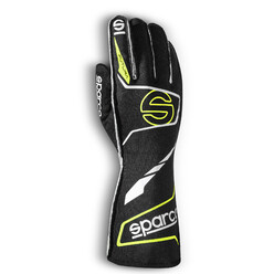 Gants Ecoresponsables Sparco Futura Noirs & Jaunes (FIA)