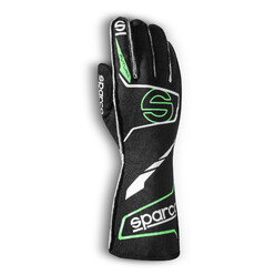 Gants Ecoresponsables Sparco Futura Noirs & Verts (FIA)