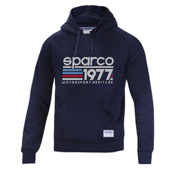 Sweat à Capuche Sparco 1977 Bleu Marine