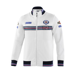 Sweat Zippé Sparco Martini Racing Blanc