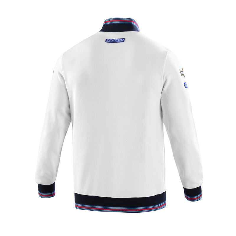Sweat Zippé Sparco Martini Racing Blanc