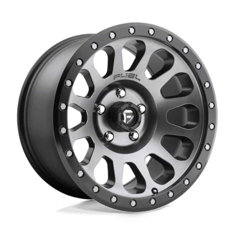 Jante Fuel D601 Vector 17x9 5x127 ET-12, Gunmetal Mat, Cerclage Noir