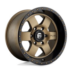 Jante Fuel D617 Podium 17x9 5x127 ET-12, Bronze Mat, Cerclage Noir