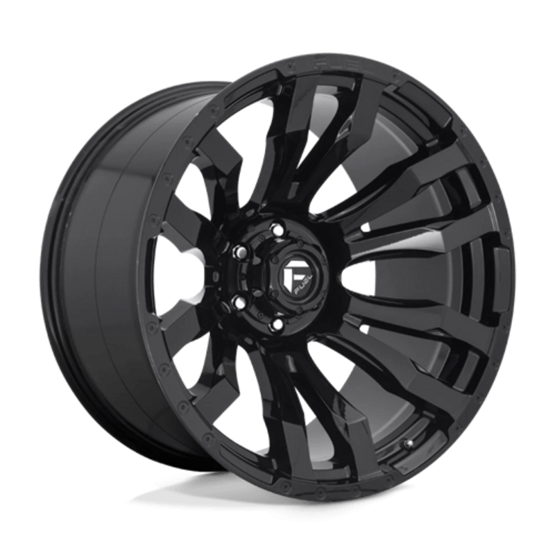 Jante Fuel D675 Blitz 22x10 6x135 ET-18, Noir Brillant