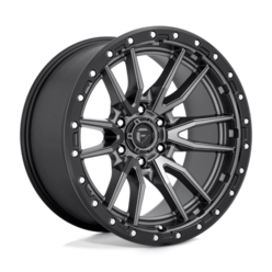 Jante Fuel D680 Rebel 20x10 6x139.7 ET-18, Gunmetal Mat, Cerclage Noir