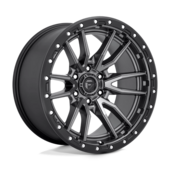 Jante Fuel D680 Rebel 20x10 6x139.7 ET-18, Gunmetal Mat, Cerclage Noir