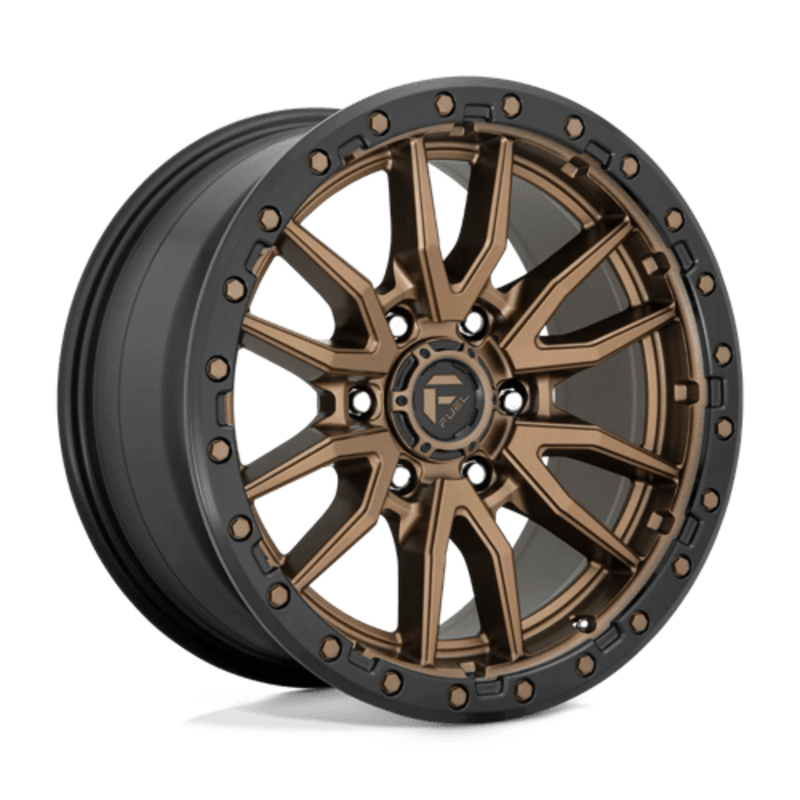 Jante Fuel D681 Rebel 17x9 6x139.7 ET01, Bronze Mat, Cerclage Noir