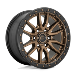 Jante Fuel D681 Rebel 20x10 6x139.7 ET-18, Bronze Mat, Cerclage Noir