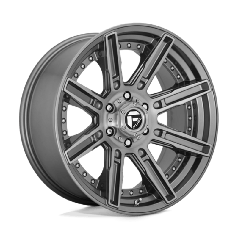 Jante Fuel D710 Rogue Platinum 20x9 6x135 ET01, Gunmetal Brossé