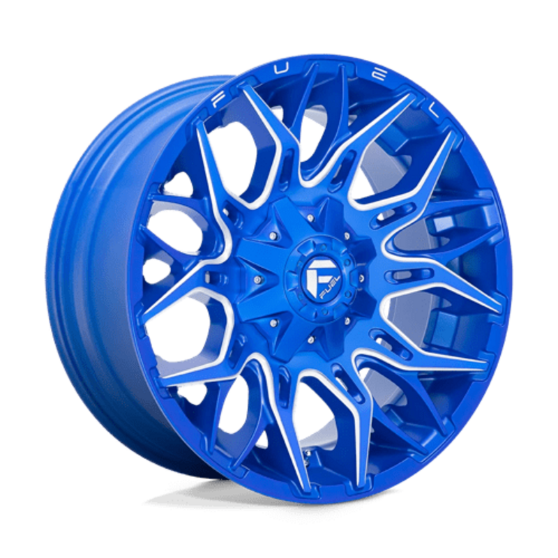 Jante Fuel D770 Twitch 20x10 6x135/139.7 ET-18, Bleu Anodisé