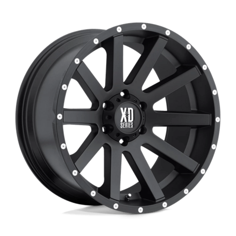 Jante XD818 Heist 20x10 6x139.7 ET-24, Noir Satiné