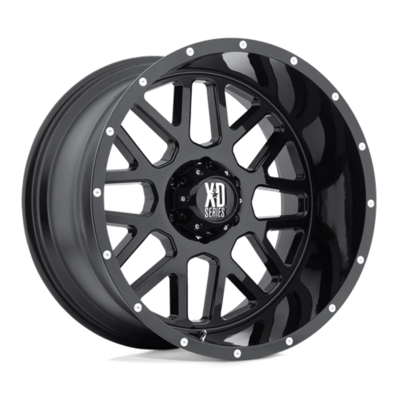 Jante XD820 Grenade 18x8 5x160 ET38, Noir Satiné