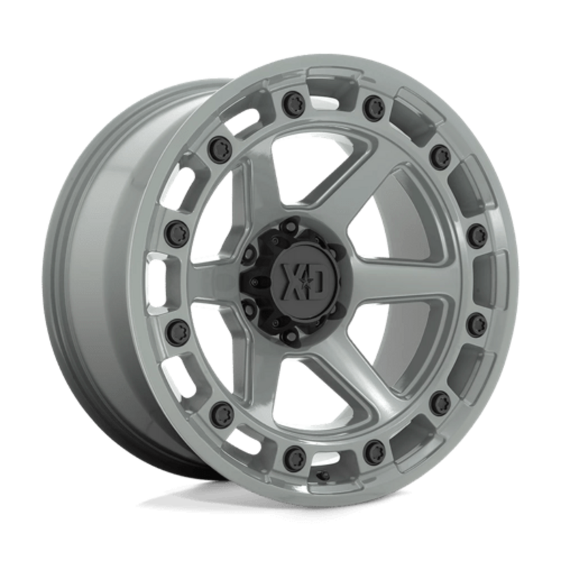 Jante XD862 Raid 20x10 5x127 ET-18, Gris Ciment