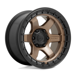 Jante Fuel D751 Block 18x9" 6x139.7 ET-12, Bronze Mat, Cerclage Noir