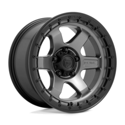 Jante Fuel D752 Block 18x9" 5x127 ET-12, Gunmetal Mat, Cerclage Noir